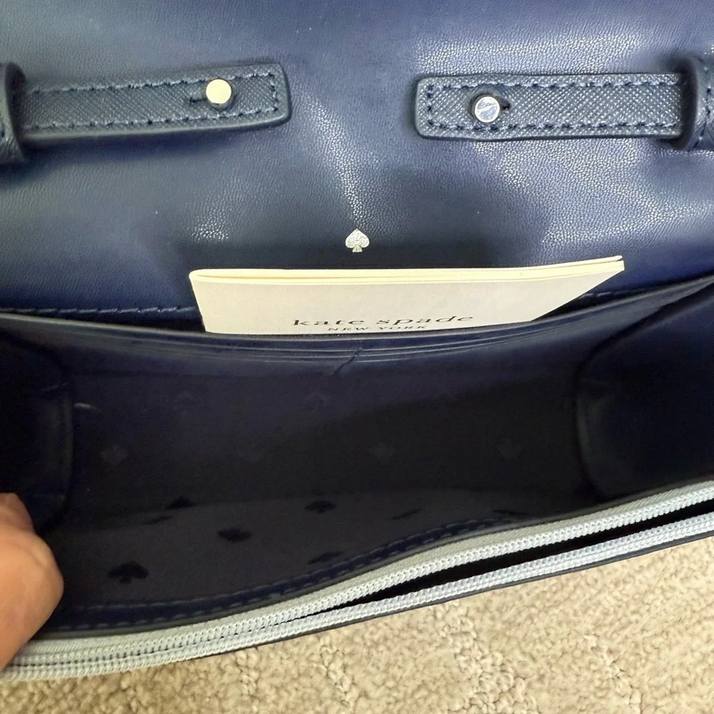 Kate Spade Midnight Blue crossbody wallet‎